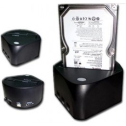 Adaptér USB 2.0 na 2,5 quot;/3,5 quot; SATA HDD (SATA docking+zdroj)