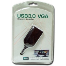 Videoadaptér USB 3.0/2.0 - gt; VGA (do 2048 x 1152)
